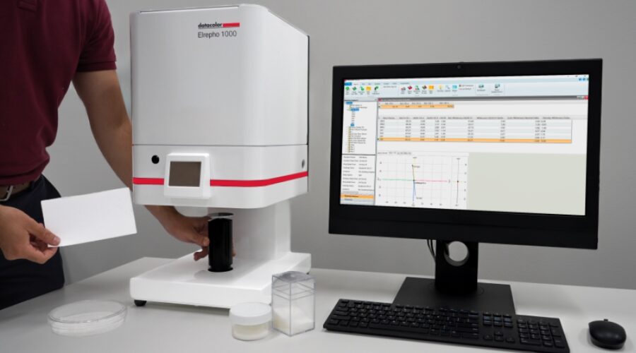 measuring whiteness of paper