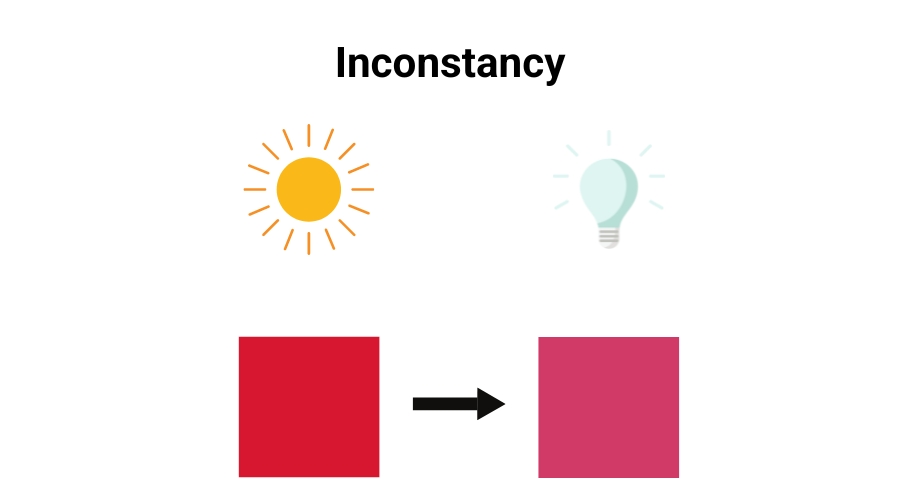 color inconstancy example