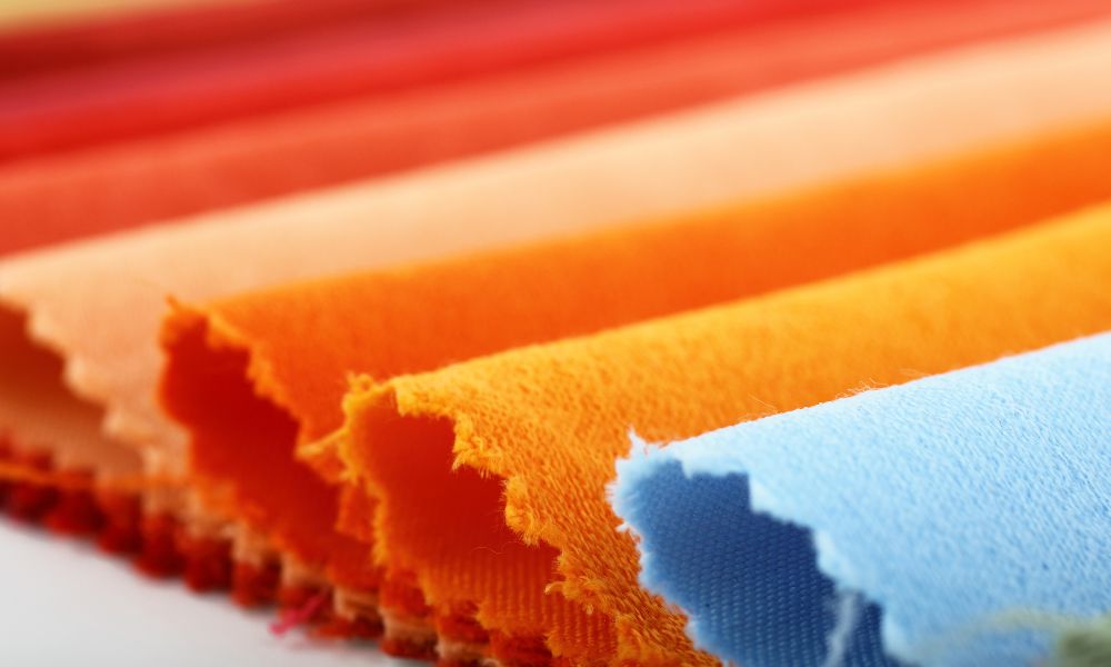 colorful samples of fabric