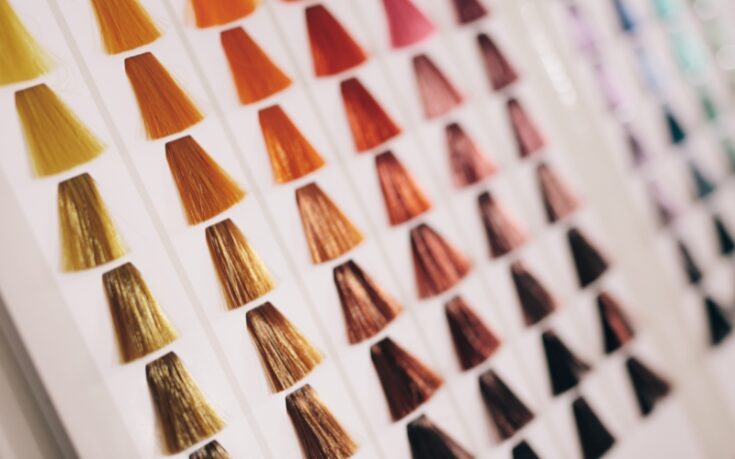 hair dye samples